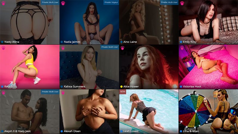 Flirt4Free has many types of fetish cams to choose from